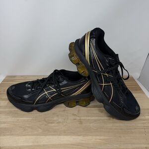 ASICS GEL-Kinetic Fluent Black Gold 1203A591-001 Mens Size 9.5 Run Club